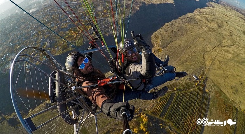 سرگرمی پاراگلایدر در ارمنستان شهر ارمنستان کشور ایروان