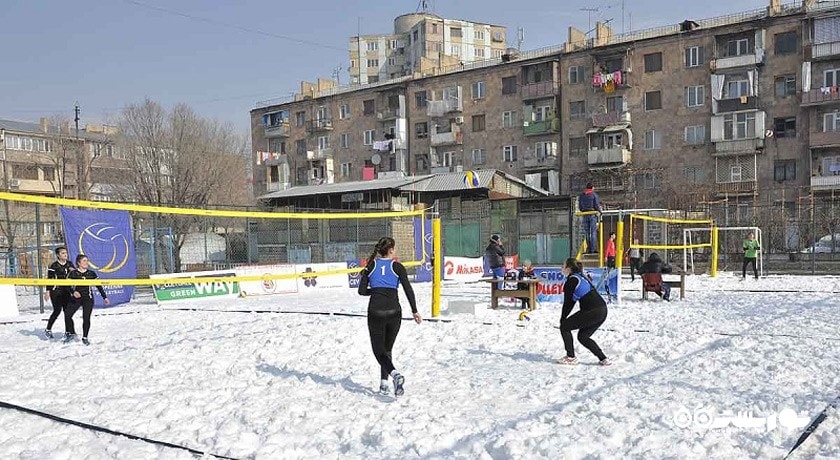 سرگرمی ورزش های زمستانی در ارمنستان شهر ارمنستان کشور ایروان
