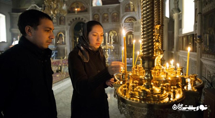  کلیسای ارتدکس روسی شهر آذربایجان کشور باکو