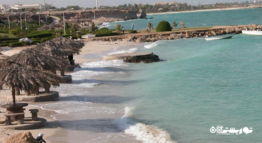  پارک ساحلی و اسکله مرجان شهرستان هرمزگان استان کیش