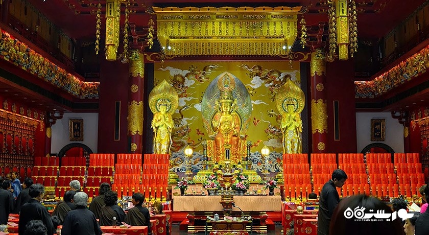  موزه و معبد مقدس دندان بودا شهر سنگاپور کشور سنگاپور