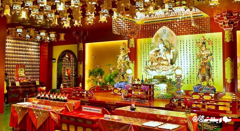  موزه و معبد مقدس دندان بودا شهر سنگاپور کشور سنگاپور