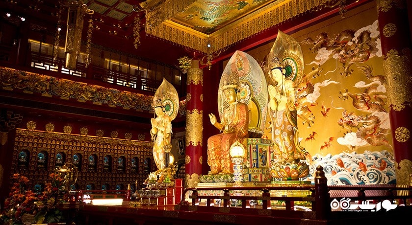  موزه و معبد مقدس دندان بودا شهر سنگاپور کشور سنگاپور