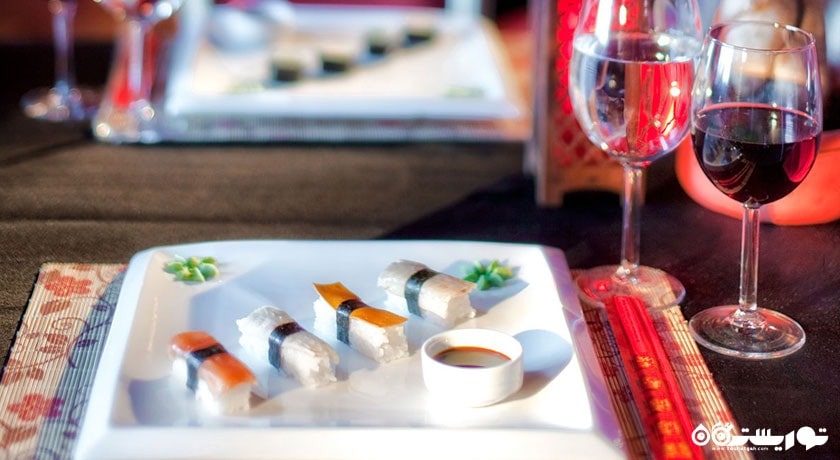 سوشی لذیذدر رستوران سوشی
