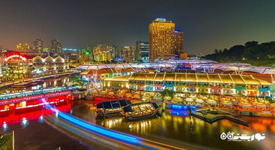 مرکز خرید بازار کلارک کی شهر سنگاپور کشور سنگاپور