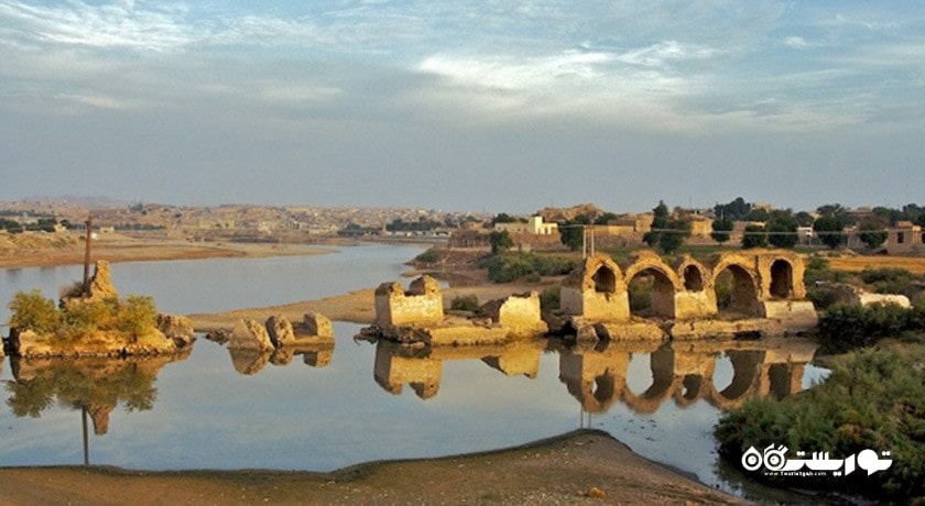  بند قیصر (پل بند شادروان) شهرستان خوزستان استان شوشتر