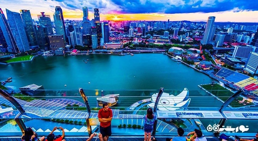 سرگرمی مارینا بی سندز اسکای پارک شهر سنگاپور کشور سنگاپور