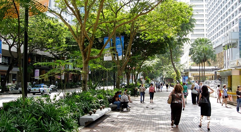 مرکز خرید خیابان اورچارد شهر سنگاپور کشور سنگاپور