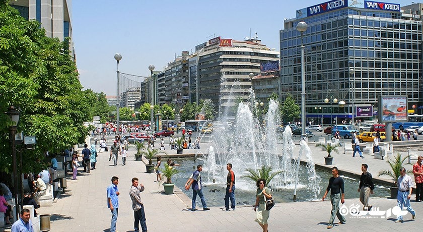  میدان کیزیلای شهر ترکیه کشور آنکارا