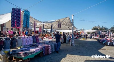 مرکز خرید بازارهای هفتگی بدروم شهر ترکیه کشور بدروم