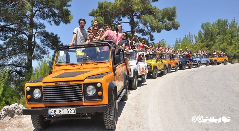 سرگرمی تور جیپ 4×4 تمام روزه بدروم  شهر ترکیه کشور بدروم