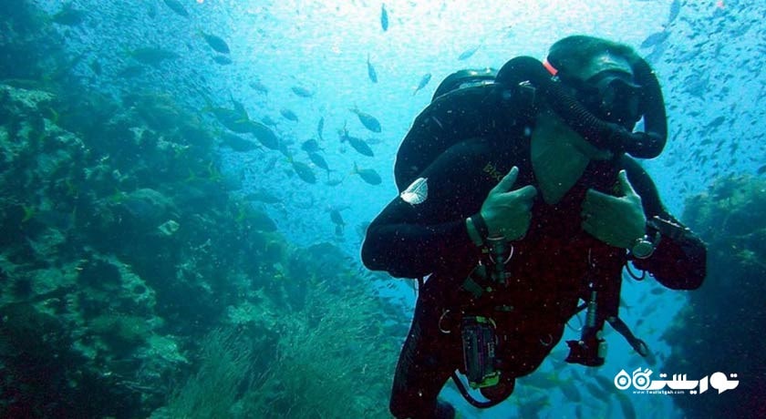 سرگرمی غواصی در مارماریس شهر ترکیه کشور مارماریس
