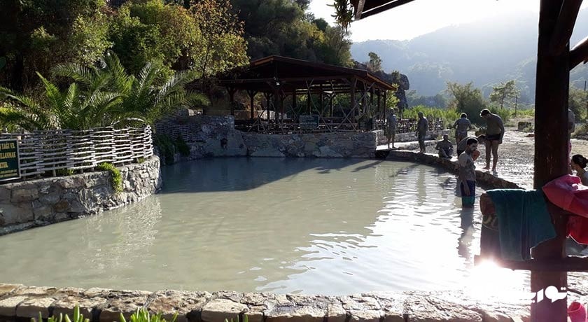 سرگرمی کانوس و حمام گل دالیان شهر ترکیه کشور مارماریس