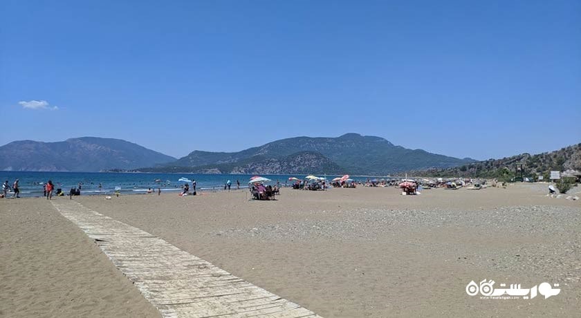 سرگرمی ساحل ایزتوزو (ساحل لاکپشت) شهر ترکیه کشور مارماریس