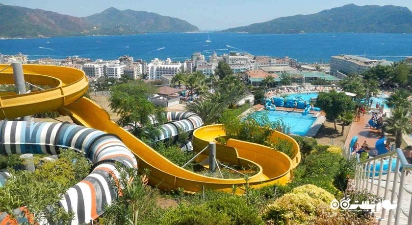 سرگرمی پارک آبی آکوادریم شهر ترکیه کشور مارماریس