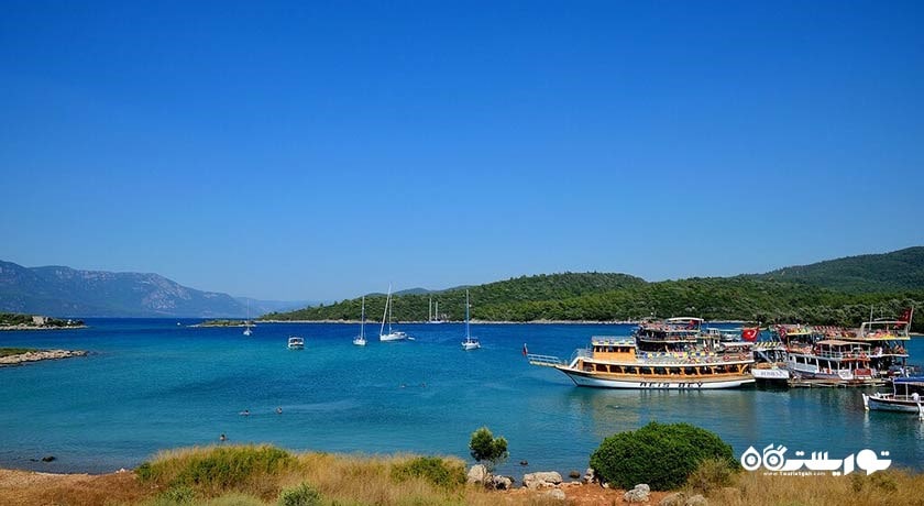 سرگرمی جزیره کلئوپاترا (جزیره سدیر) شهر ترکیه کشور مارماریس