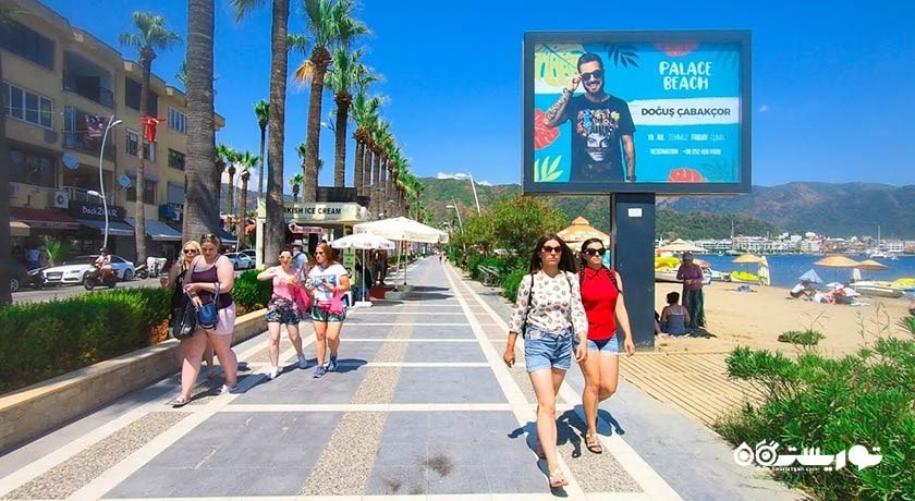 مرکز خرید مرکز شهر مارماریس شهر ترکیه کشور مارماریس
