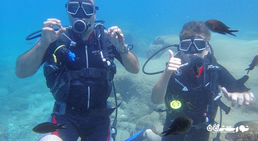 سرگرمی غواصی در آلانیا شهر ترکیه کشور آلانیا