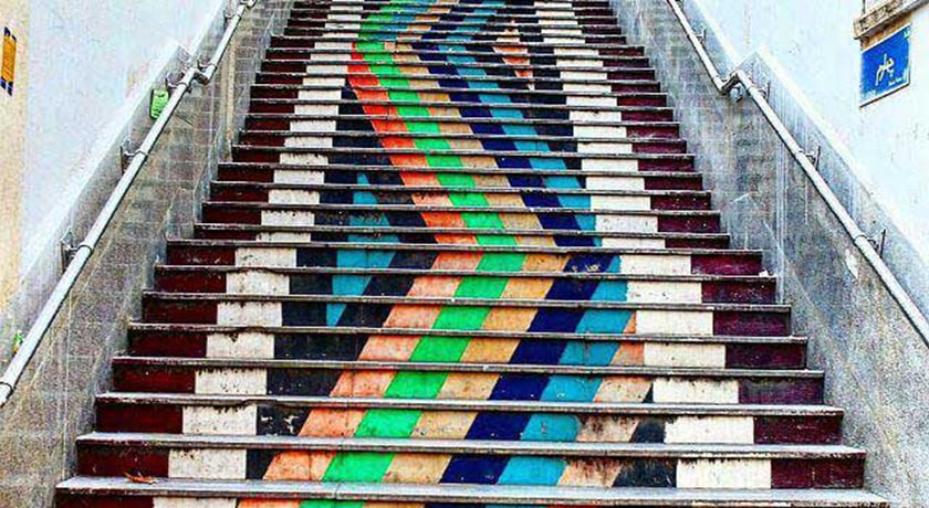  پله های خیابان ولیعصر شهرستان تهران استان تهران