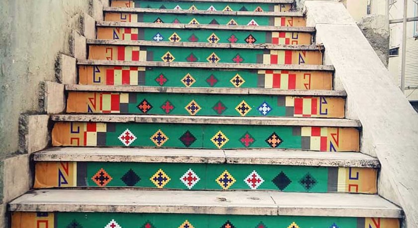  پله های خیابان ولیعصر شهرستان تهران استان تهران