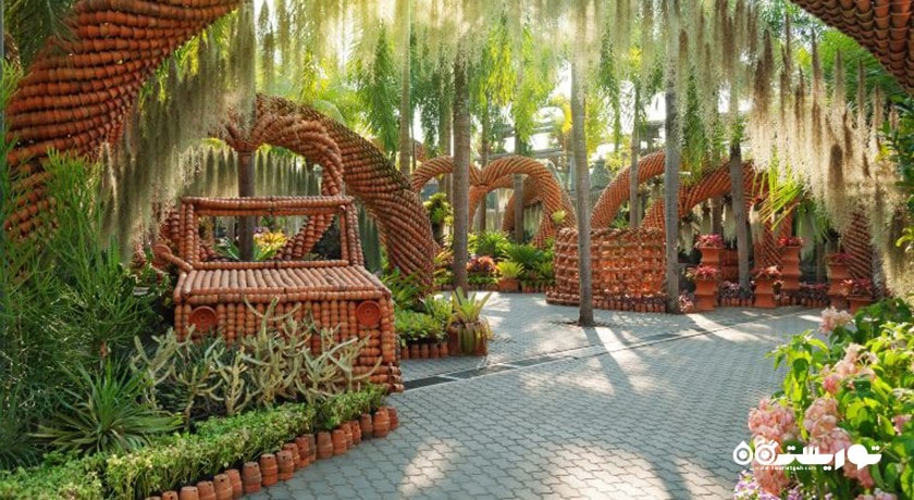 سرگرمی باغ گیاه شناسی گرمسیری نونگ نوچ شهر تایلند کشور پاتایا