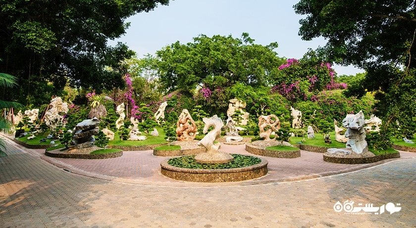 سرگرمی پارک سنگی چند میلیون ساله و مزرعه کروکدیل پاتایا شهر تایلند کشور پاتایا