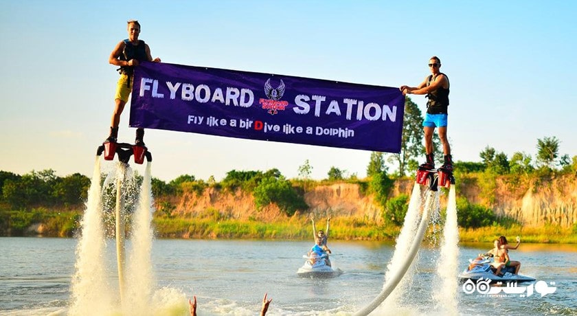 سرگرمی فلای بوردینگ در پاتایا شهر تایلند کشور پاتایا