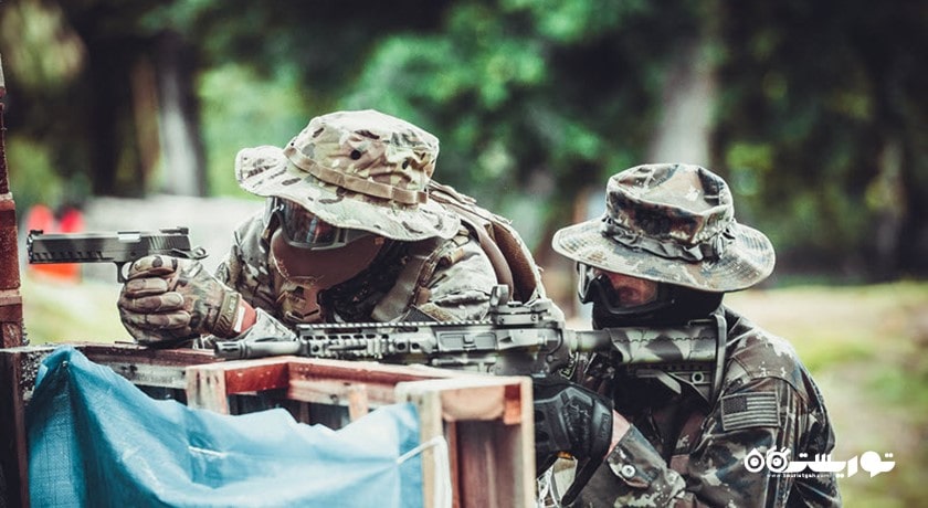 سرگرمی پینت بال در پاتایا شهر تایلند کشور پاتایا