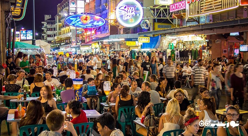  جاده کائوسان شهر تایلند کشور بانکوک