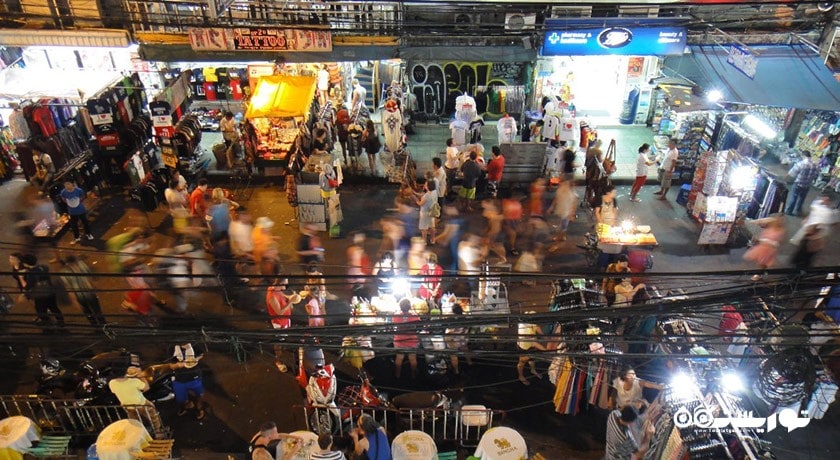  جاده کائوسان شهر تایلند کشور بانکوک