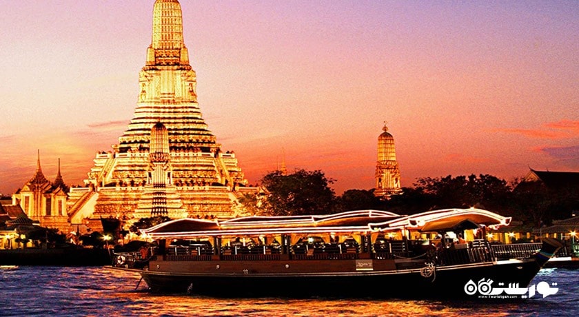  رودخانه چائوپرایا (چائو فریا) شهر تایلند کشور بانکوک