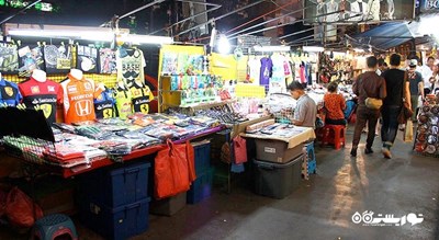 مرکز خرید بازارهای بانکوک شهر تایلند کشور بانکوک