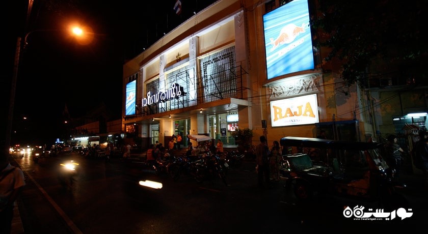 سرگرمی بوکس تایلندی در استادیوم راجادامنرن بانکوک شهر تایلند کشور بانکوک