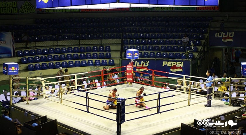 بوکس تایلندی در استادیوم راجادامنرن بانکوک -  شهر بانکوک