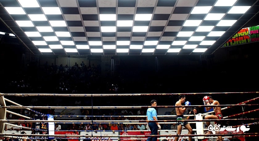 بوکس تایلندی در استادیوم راجادامنرن بانکوک -  شهر بانکوک