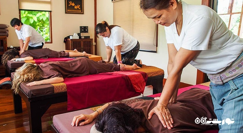 سرگرمی ماساژ تایلندی در بانکوک شهر تایلند کشور بانکوک