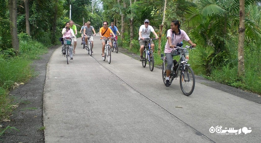 سرگرمی دوچرخه سواری در بانکوک شهر تایلند کشور بانکوک