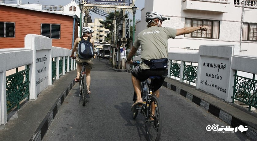سرگرمی دوچرخه سواری در بانکوک شهر تایلند کشور بانکوک