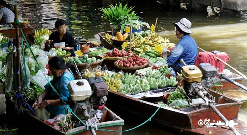 مرکز خرید بازار شناور کلونگ لات مایوم شهر تایلند کشور بانکوک