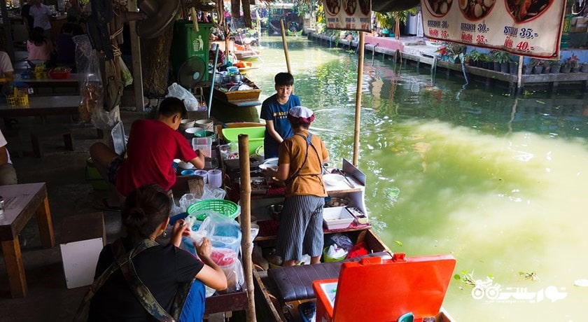 مرکز خرید بازار شناور کلونگ لات مایوم شهر تایلند کشور بانکوک