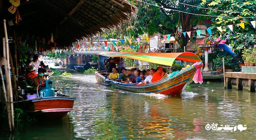 مرکز خرید بازار شناور کلونگ لات مایوم شهر تایلند کشور بانکوک