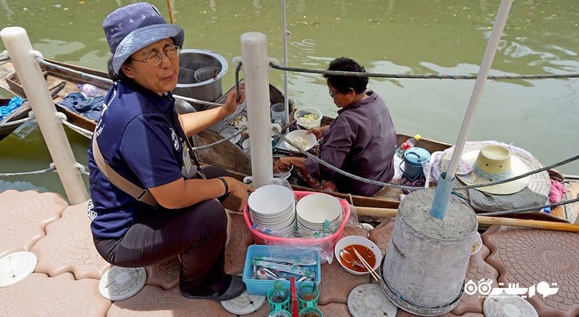 مرکز خرید بازار شناور تاکا شهر تایلند کشور بانکوک