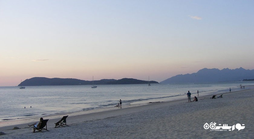 سرگرمی ساحل پانتای تنگا شهر مالزی کشور لنکاوی