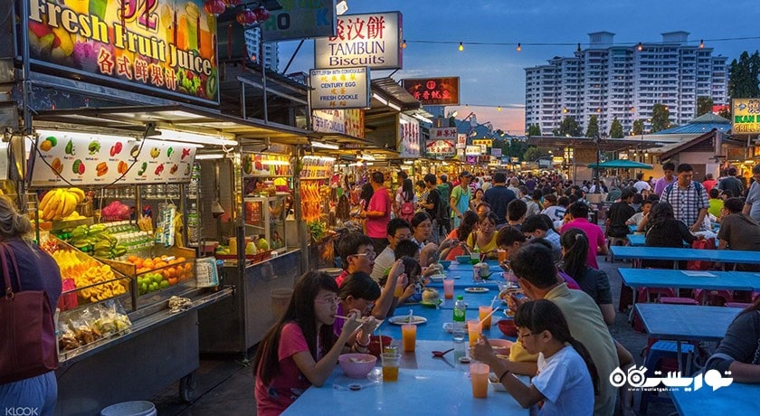 مرکز خرید بازارهای شبانه در لنکاوی شهر مالزی کشور لنکاوی