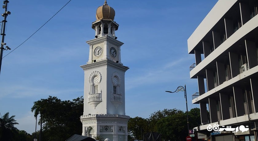  برج ساعت یادبود ملکه ویکتوریا شهر مالزی کشور پنانگ