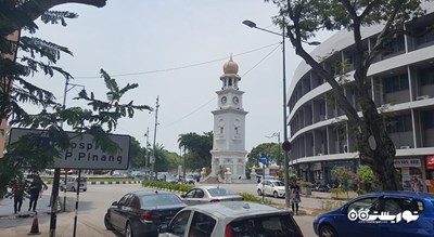  برج ساعت یادبود ملکه ویکتوریا شهر مالزی کشور پنانگ