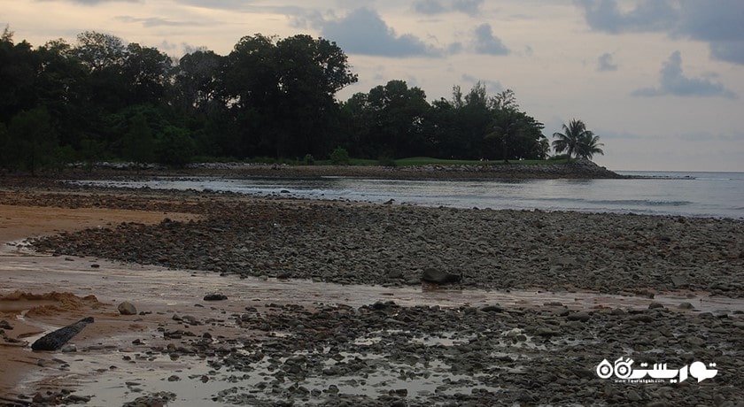 سرگرمی ساحل سنگریزه شهر مالزی کشور لنکاوی