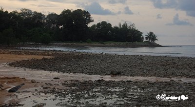 سرگرمی ساحل سنگریزه شهر مالزی کشور لنکاوی