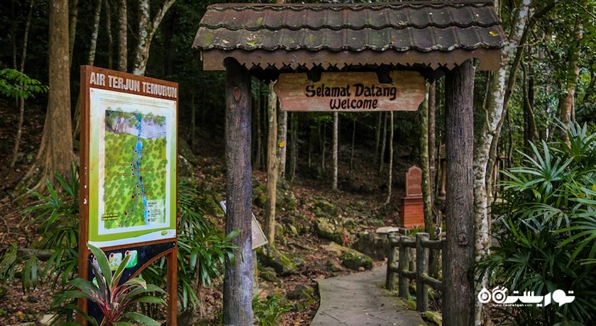  آبشار ایر ترجون تموران شهر مالزی کشور لنکاوی