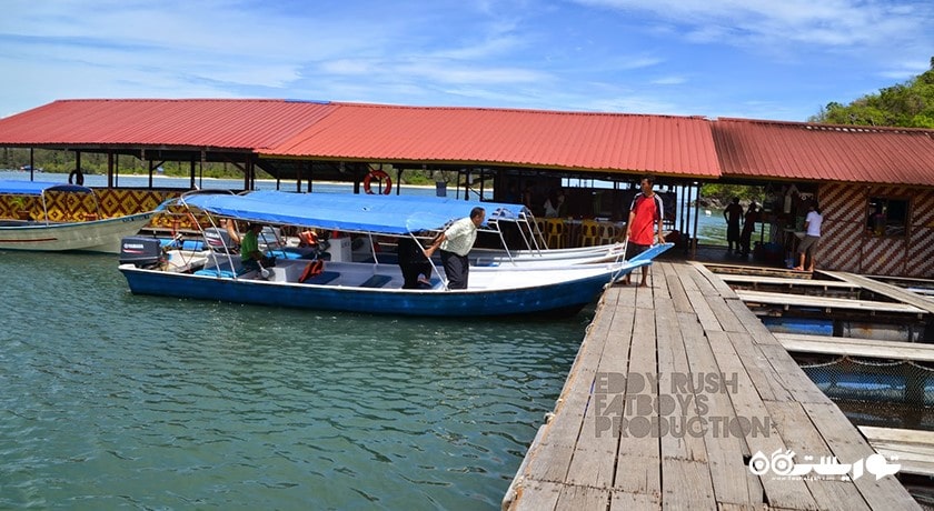 سرگرمی مزرعه ماهی شناور شهر مالزی کشور لنکاوی